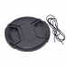KOOD 86mm Centre Pinch Front Lens Cap & Cord
